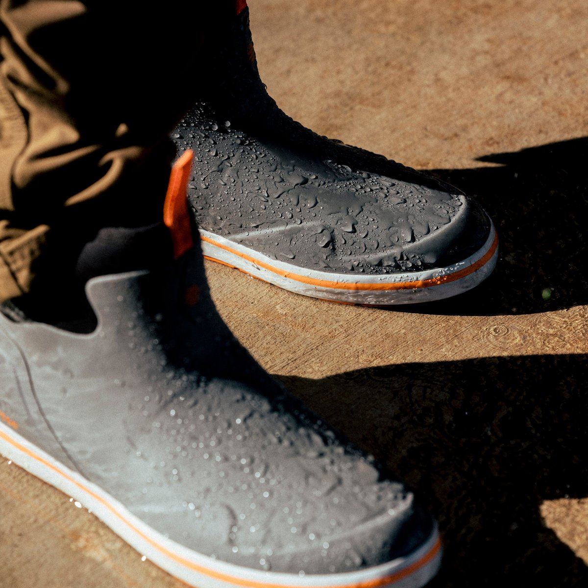 Alpha Deck Boot 6" Gray/Orange
