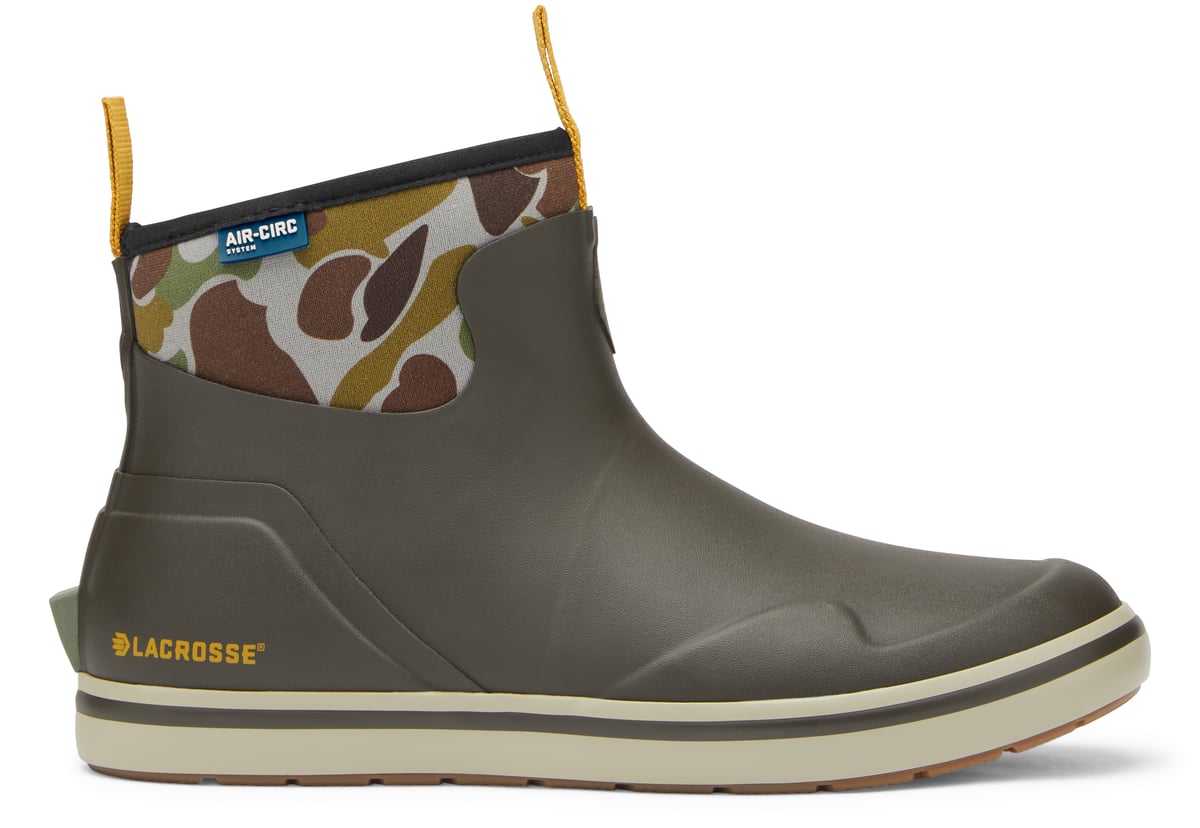 Alpha Deck Boot 6" Black Olive/Camo