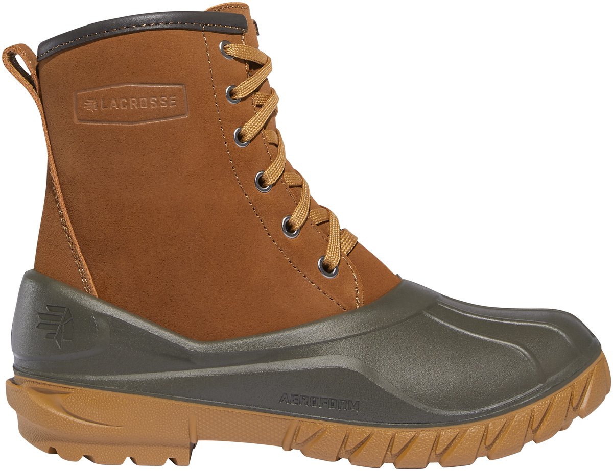 Women's Aero Timber Top Lace Up 8" Clay Brown Shearling