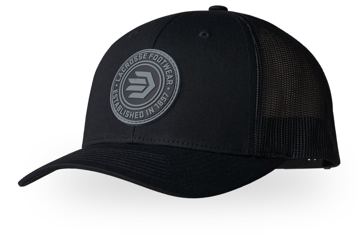 LaCrosse Black Rubber Patch Trucker