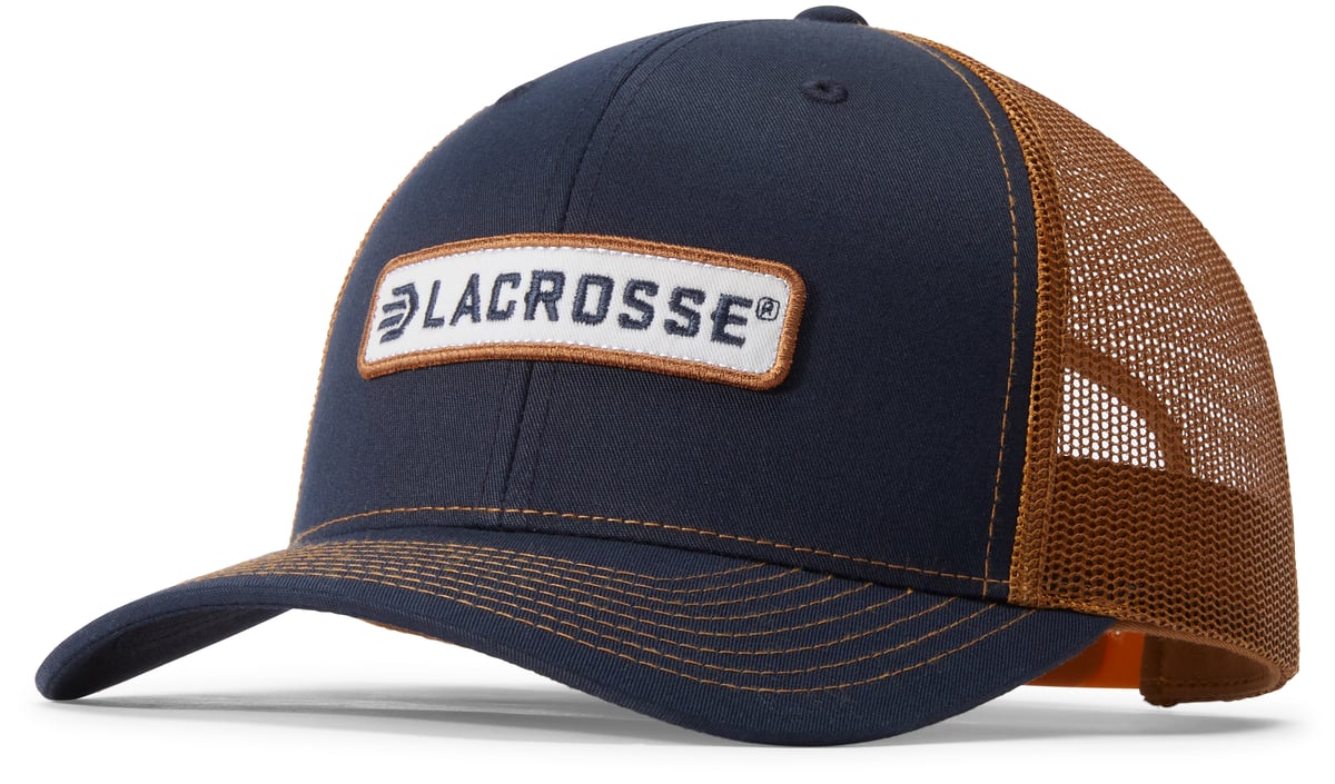 Lacrosse Embroidered Trucker Navy