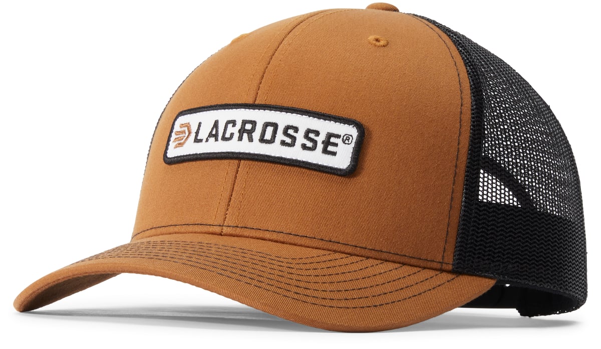 Lacrosse Embroidered Trucker Caramel