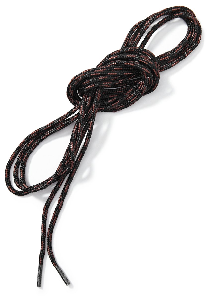 Laces 86" Black Brown Tick